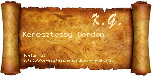 Keresztessy Gordon névjegykártya